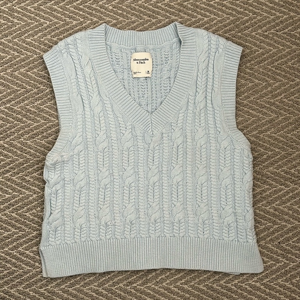 Baby blue sweater vest